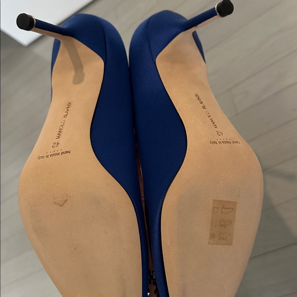 BNIB MANOLO BLANHIK HANGISI BLUE - Picture 7 of 8